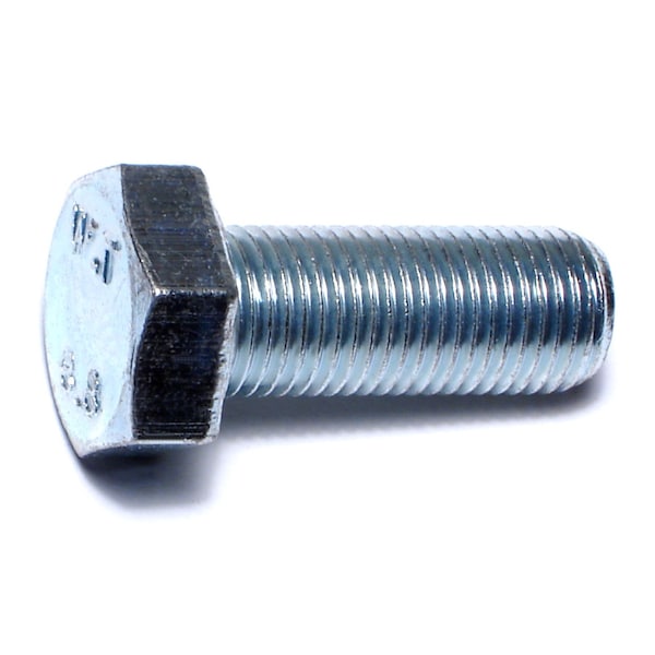 Midwest Fastener Class 8.8, M12-1.25 Hex Head Cap Screw, Zinc Plated Steel, 30 mm L, 6 PK 73582 - main